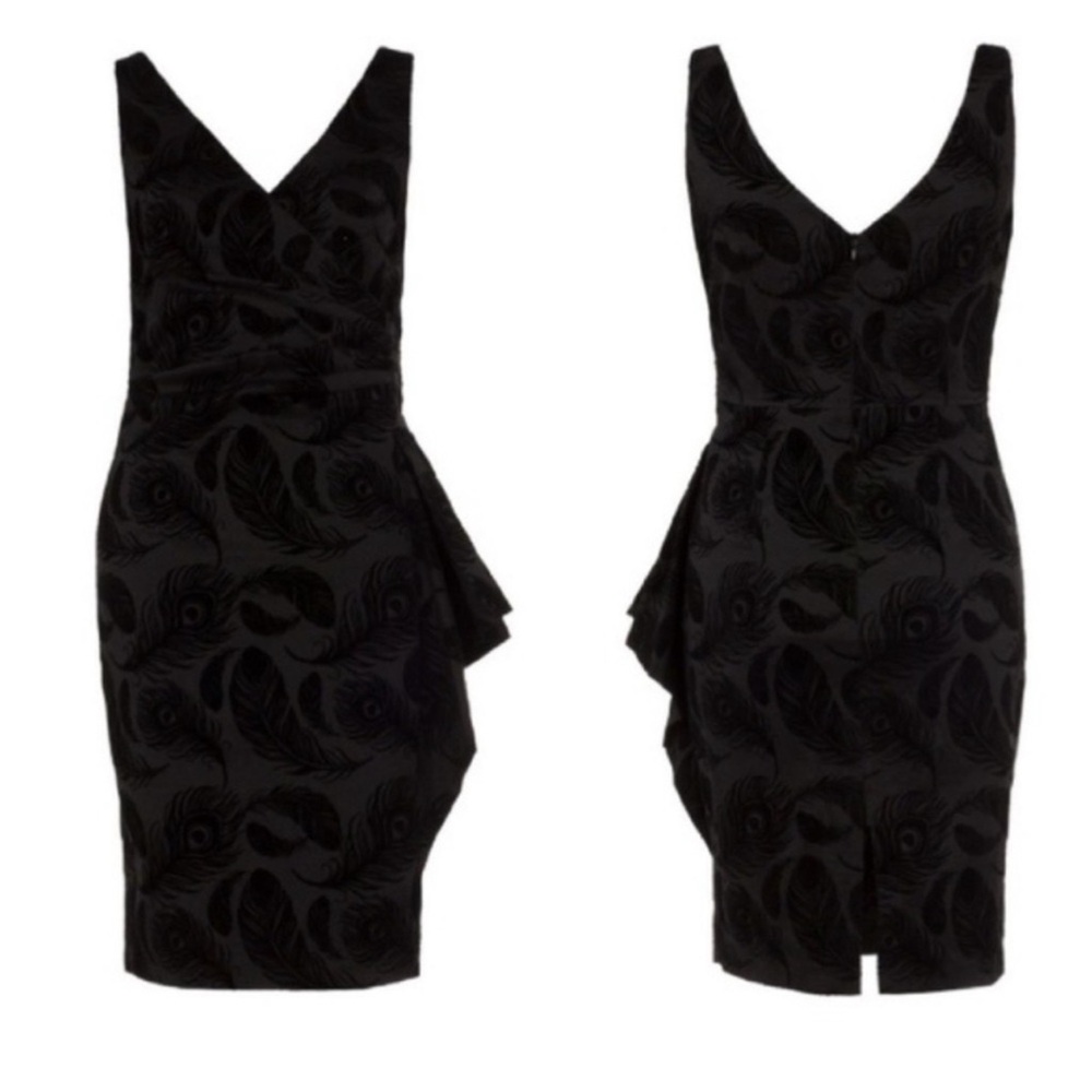 Voodoo Vixen Amanda Peacock Dress Black - Picture 2 of 5